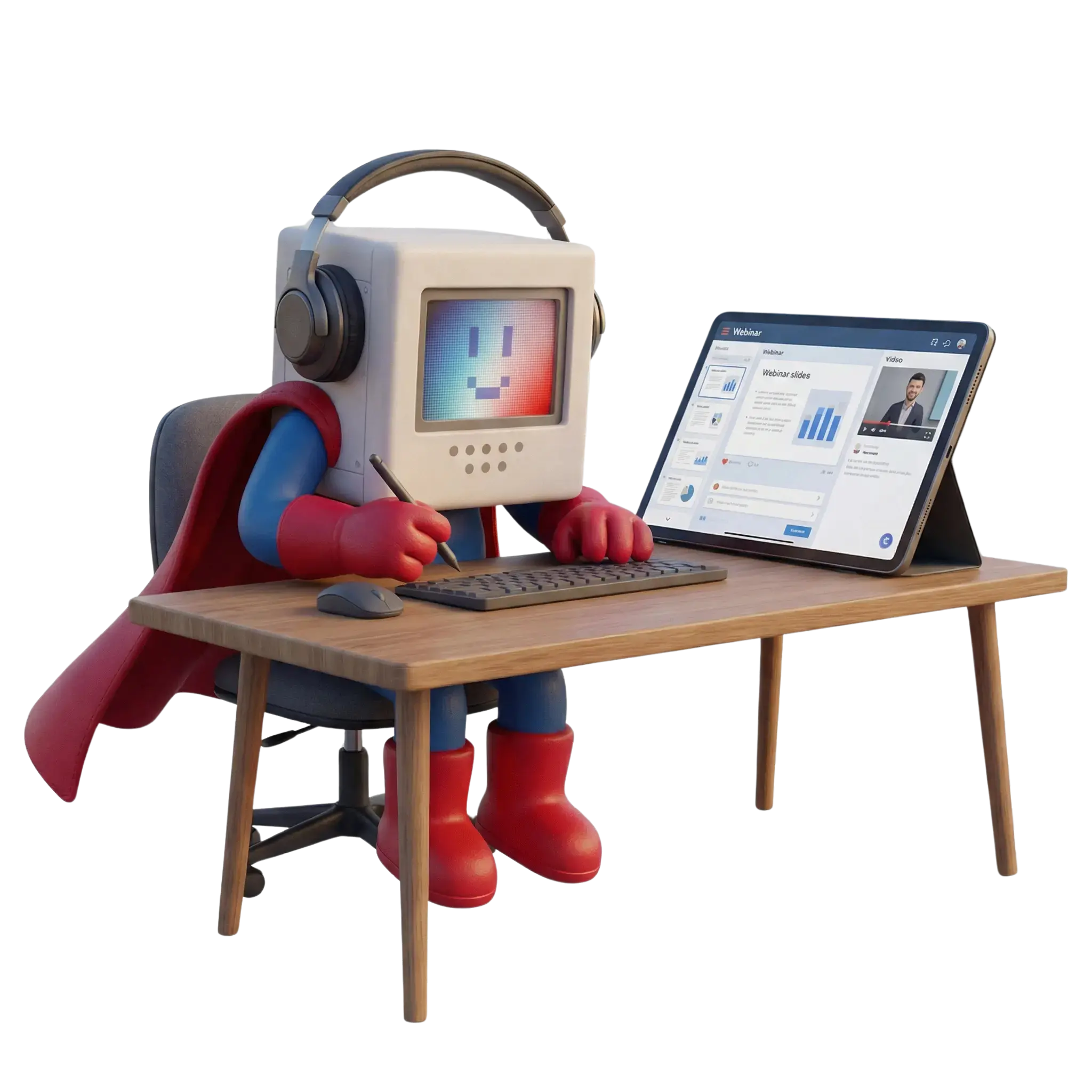 SuperQube Webinar Mascot